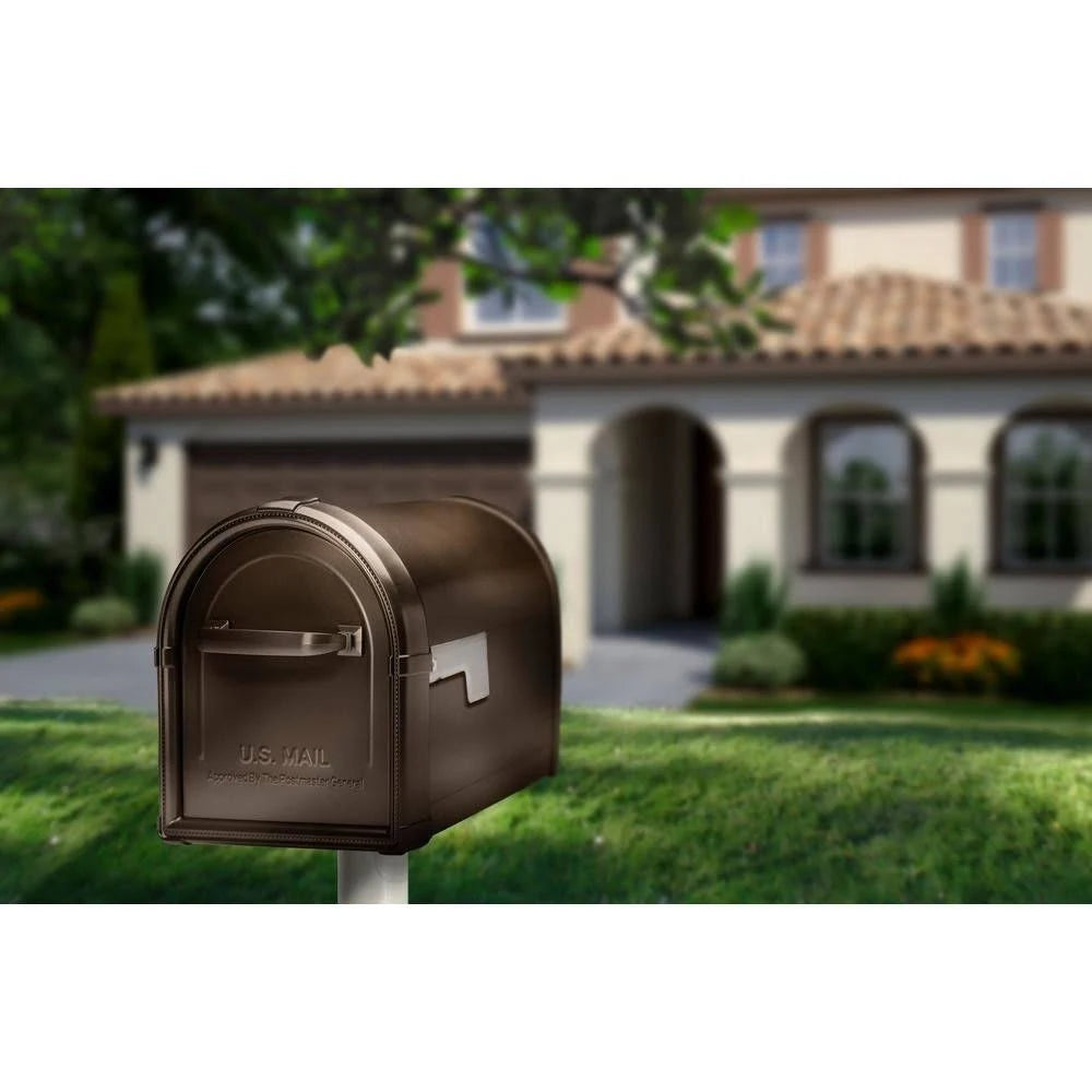 Black Post-Mount Mailbox S9888