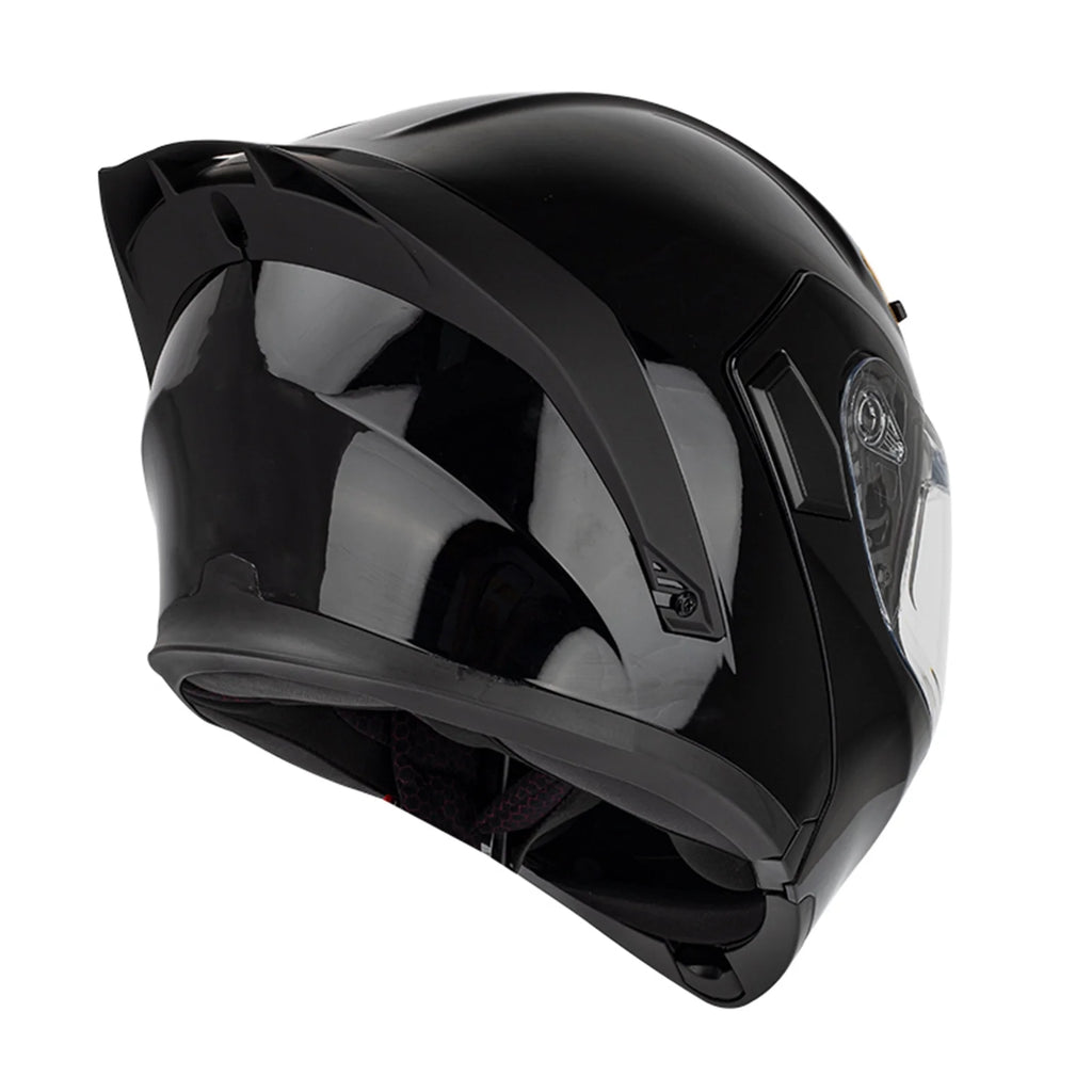 Dual Visor Flip Full Face Motorcycle Helmet with Built-in Sunglasses V738