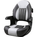 Charcoal Gray Carbon Captains Helm Boat Seat F82535