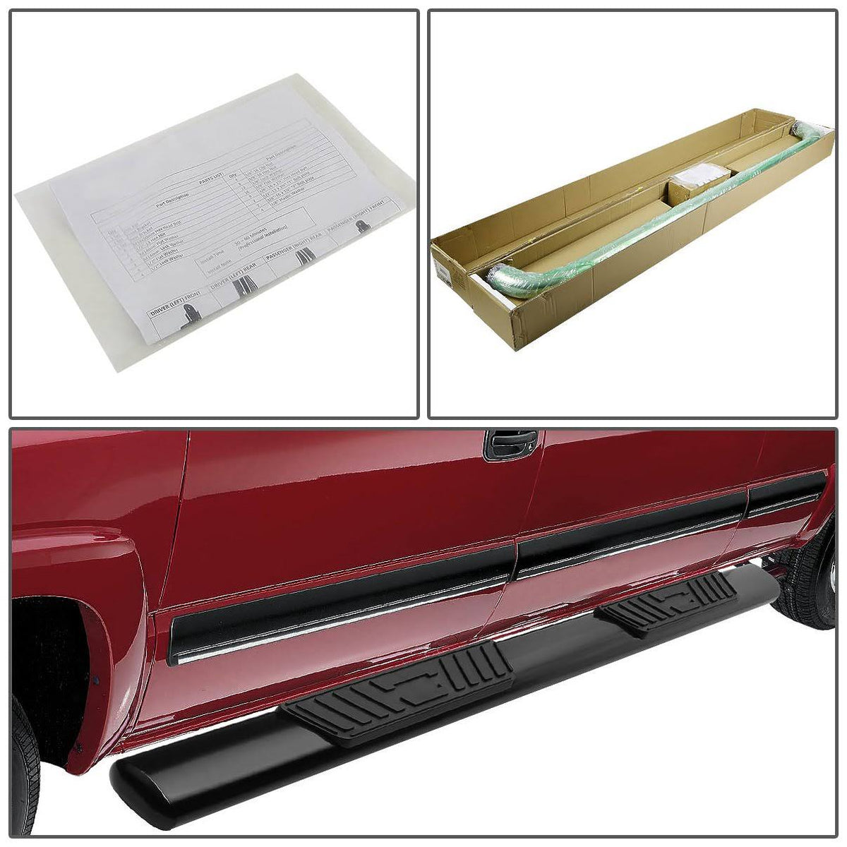 Carbon Steel 5x22 Oval Side Step Nerf Bar Running Board F297286