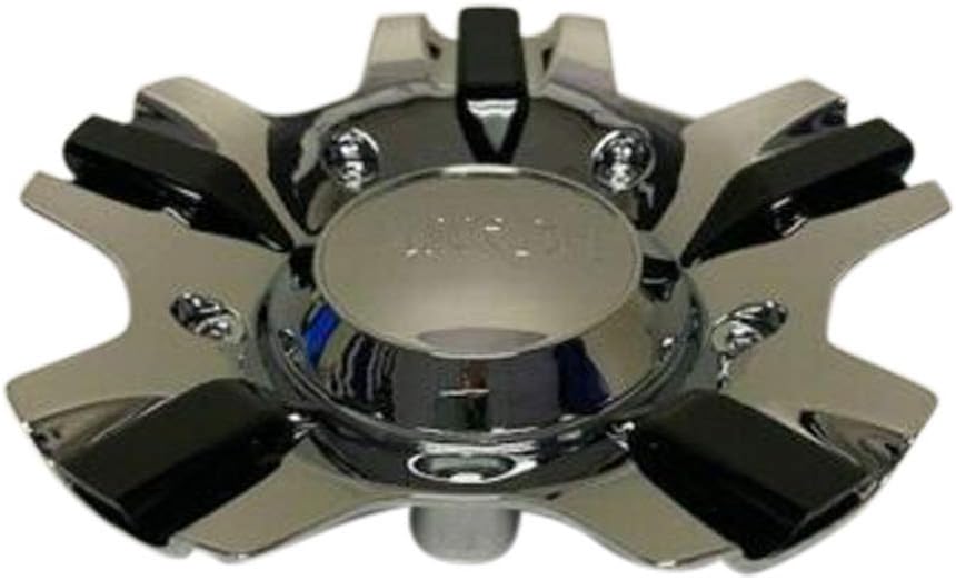 Chrome and Black Wheel Center Cap B6991