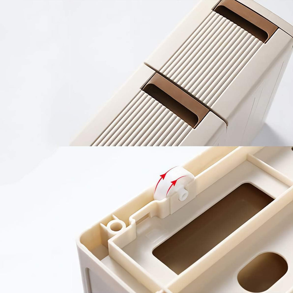 5 Storage Drawers Rolling Cart Organizer Plastic Unit on Wheels Narrow Slim Cabinet 17.7 x 7 x 38.8 Inches S971