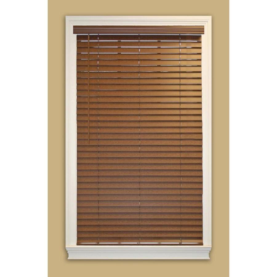 Cordless Faux Wood Room Darkening Horizontal Blinds Z87734