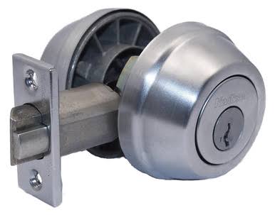 Satin Chrome Double Cylinder Deadbolts with Latch and Strike P9292