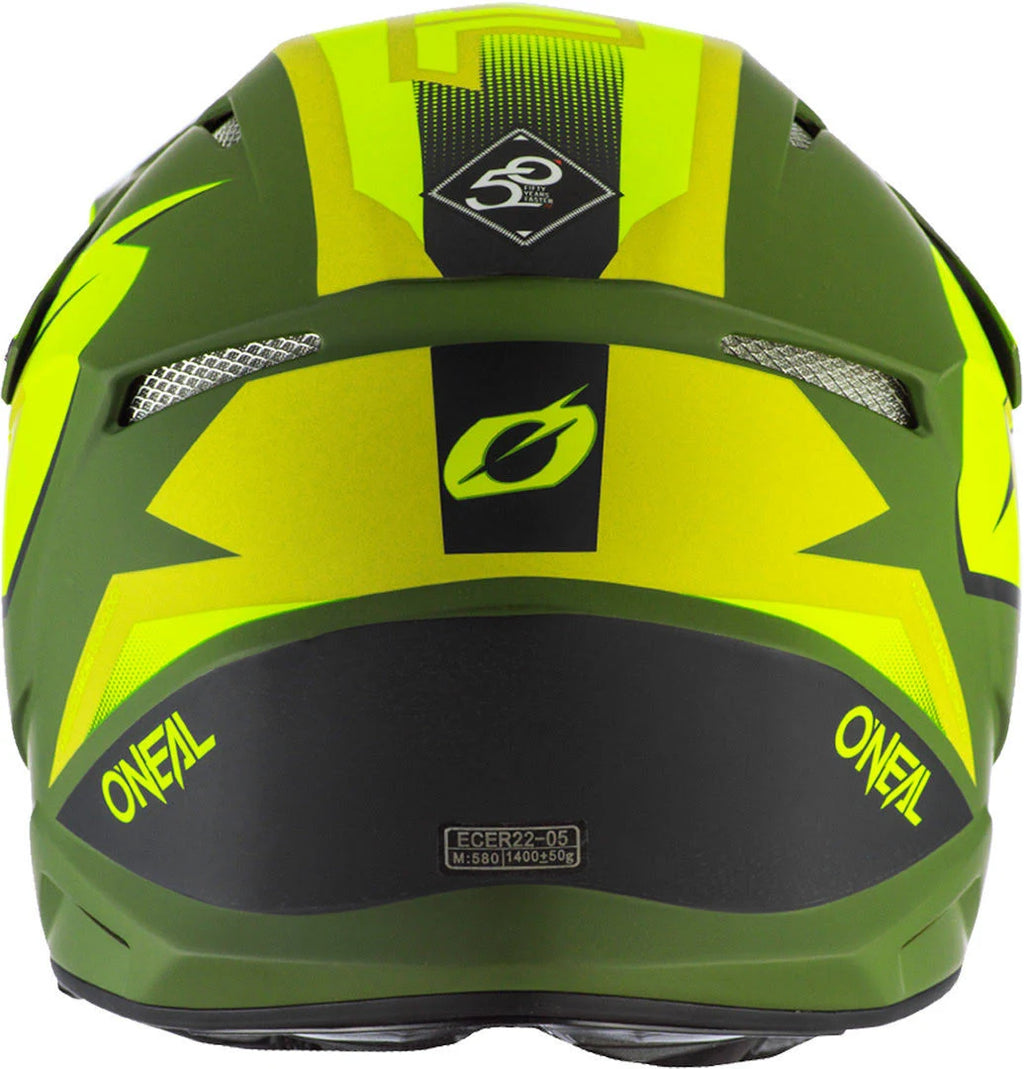 Motocross Helmet, green-yellow, Size L K59808