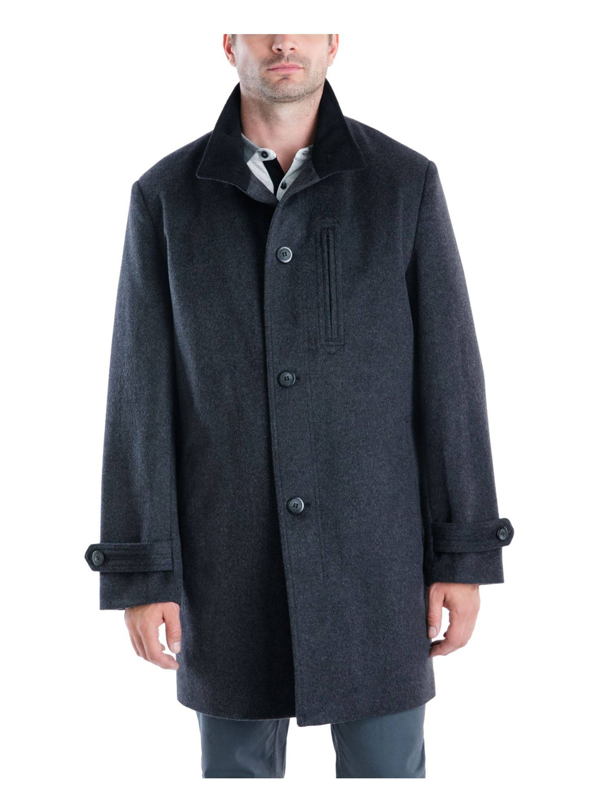 Navy Blue Men&s Coat XL Q9001