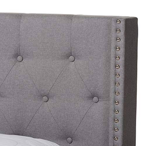 Queen Light Grey Bed T7837