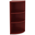 3 Shelf Corner Bookcase, Mahogany E982
