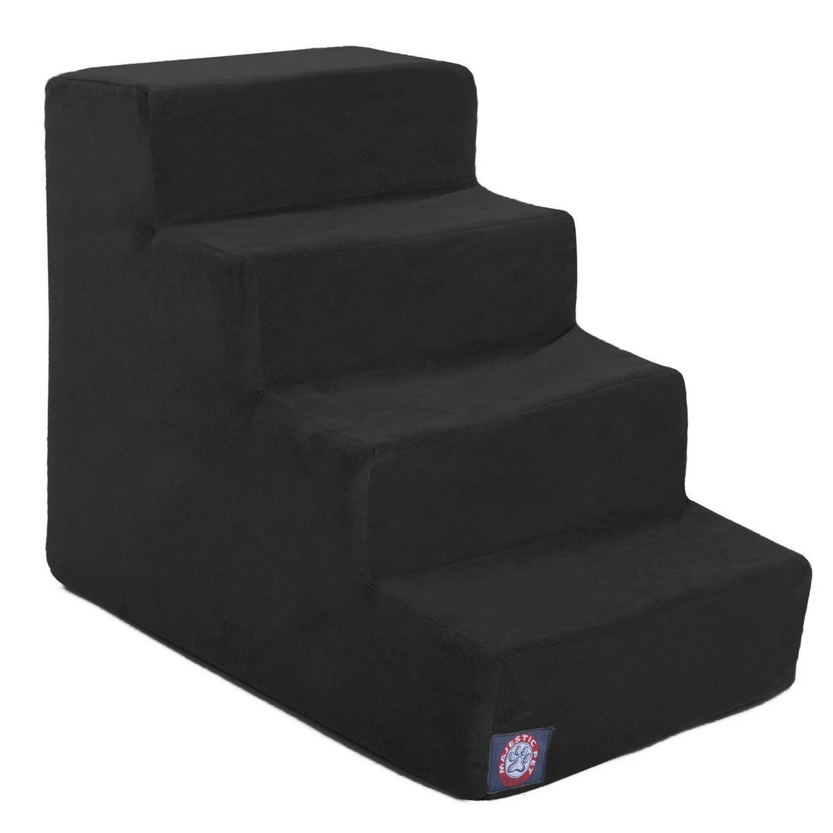 Black Velvet Suede Pet Stairs W15007