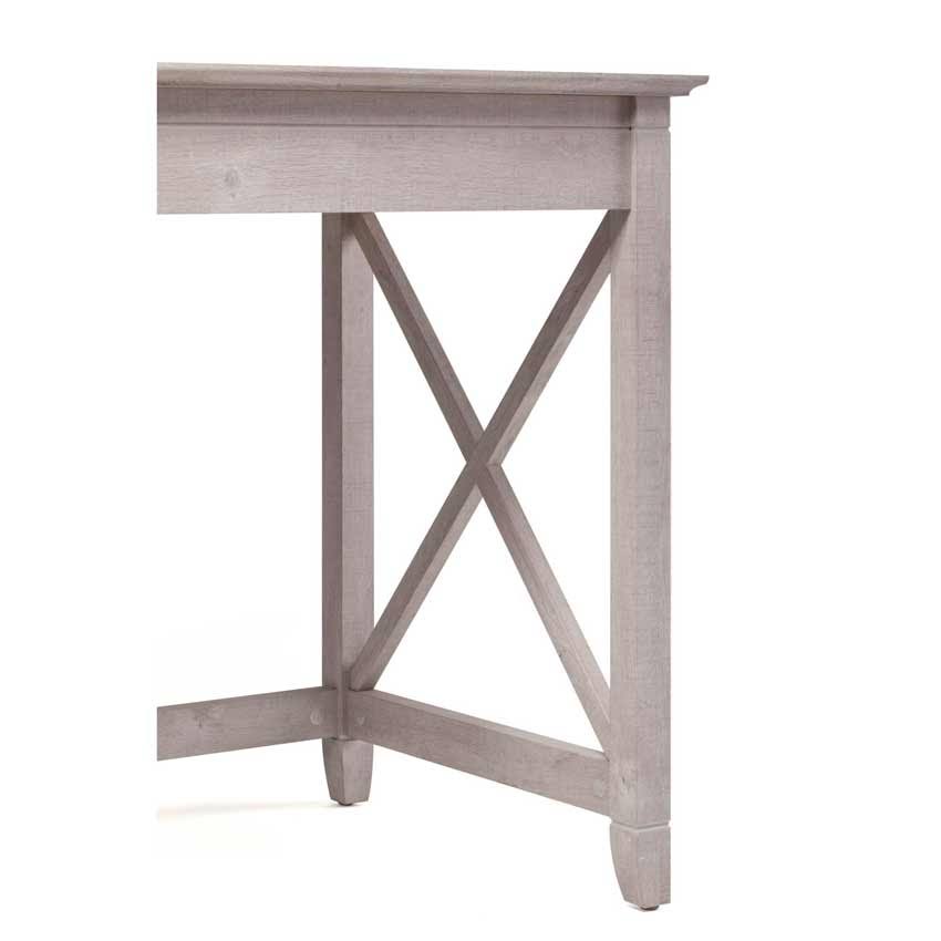 54W Computer Desk with Storage and 2 Drawer Mobile File Cabinet in Washed Gray J70024