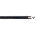 Black Vinyl Rope with Satin S/S Hooks P78411