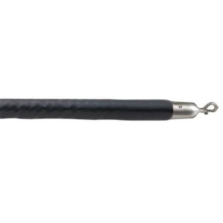 Black Vinyl Rope with Satin S/S Hooks P78411