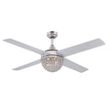 Brushed Nickel 4 Blade LED Ceiling Fan with Remote H701