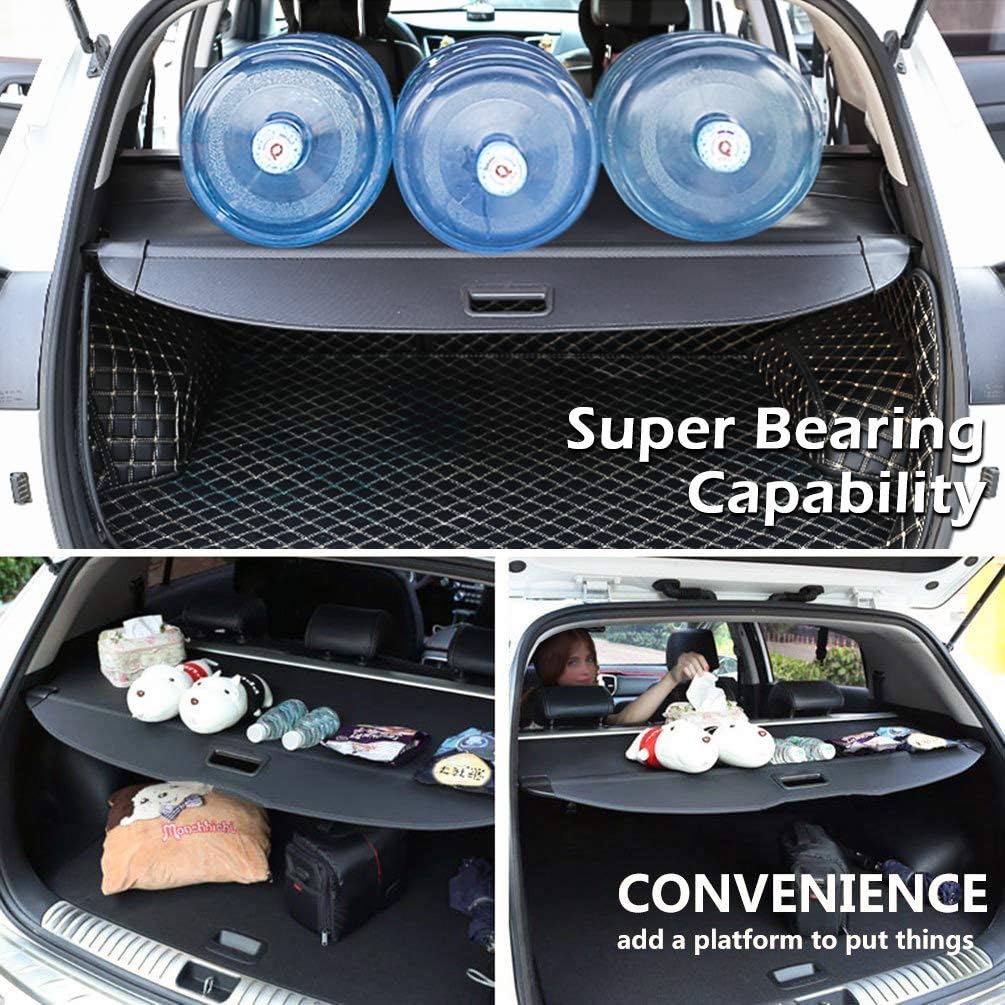 Retractable Trunk Cargo Cover Waterproof Pack of 2 Q67061