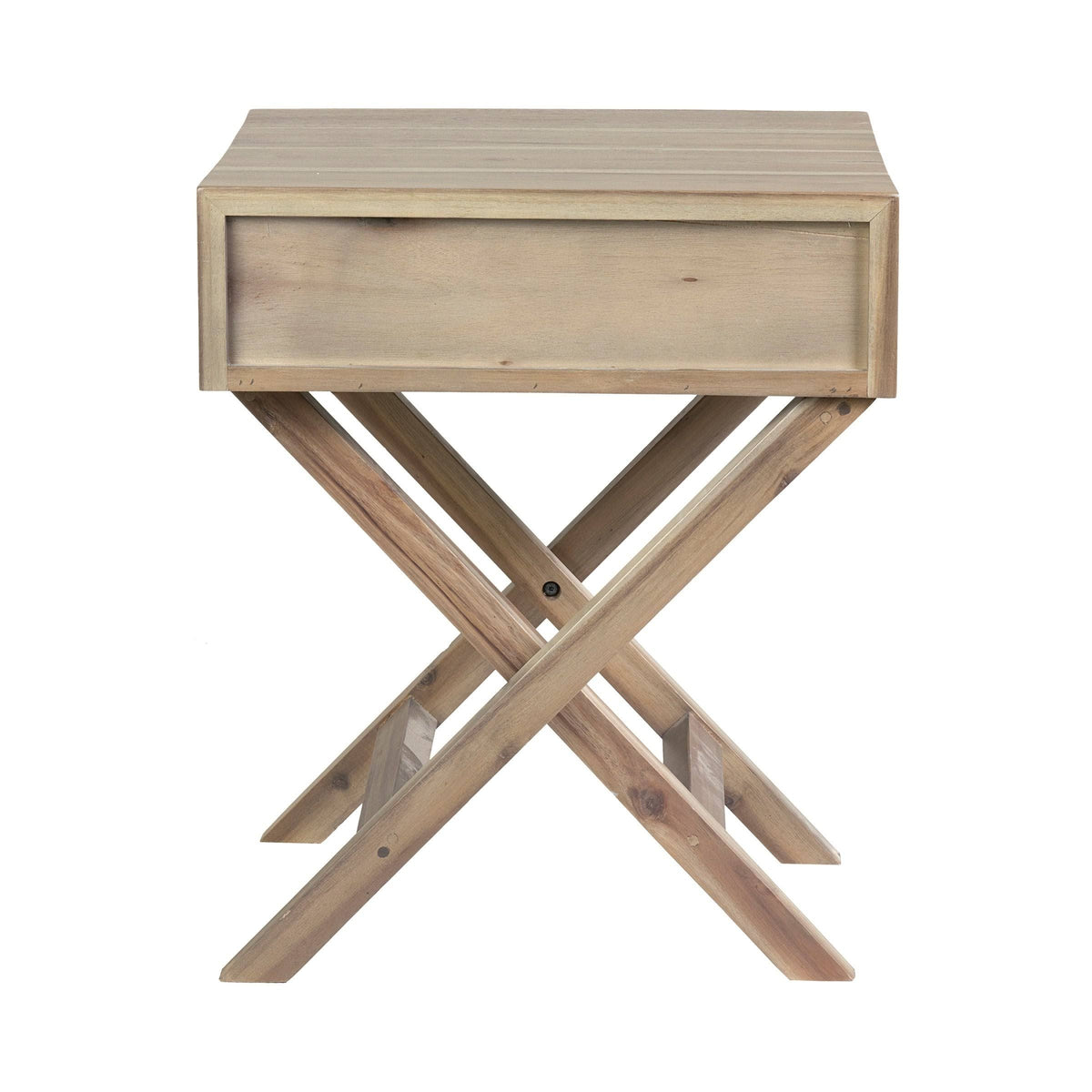Grey Wash Acacia Side Table V60640
