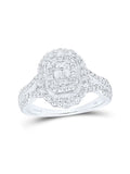 10kt Yellow Gold Round Brown Diamond Cluster Ring Size 5 H76743