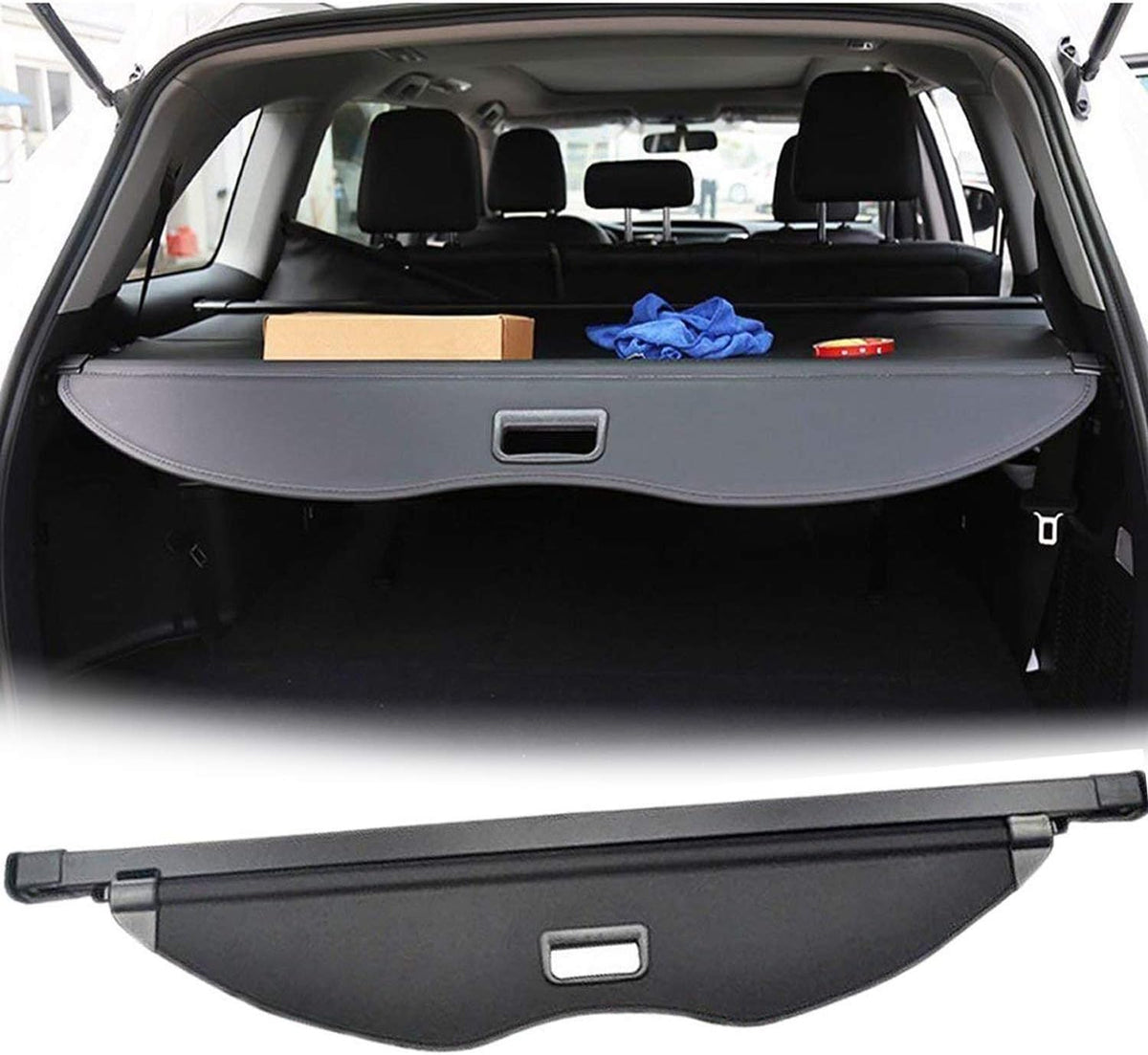 Retractable Trunk Cargo Cover Waterproof Pack of 2 Q67061