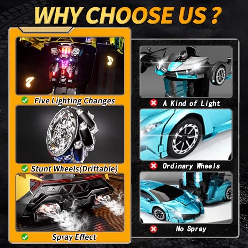Big Size Transform RC Car with 2.4GHz Gesture Sensing E333476