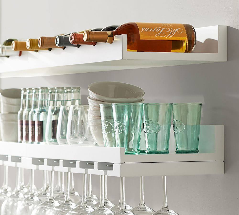 Modern White Shelf, Set of 2 V464570
