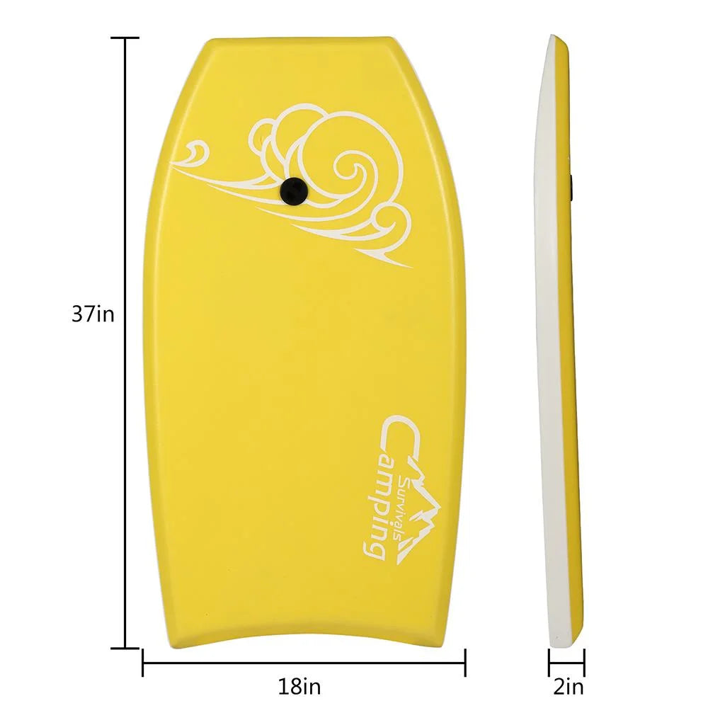 Yellow 37 inch Bodyboard D675