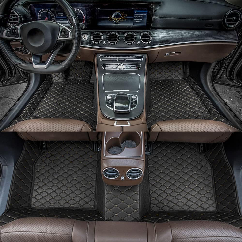 Car Floor Mats for Mazda CX-9 2007-2022 All Weather Non-Slip Leather Floor Liners S161753