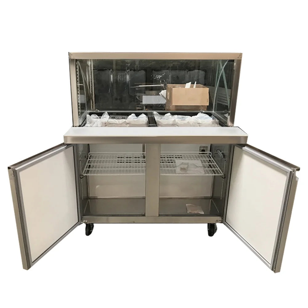 48" Commercial Cold Table Refrigerator 18 Pans U6046