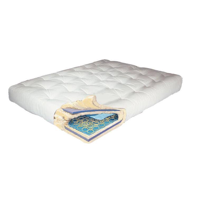 Natural Cotton Queen Futon Mattress W9411