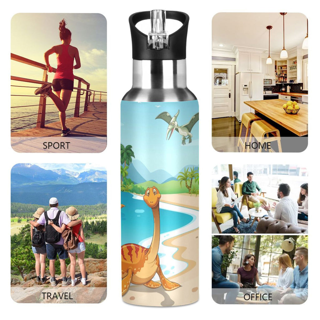 Stainless Steel Vacuum Insulated Water Bottle with Straw Lid 20 OZ S62081