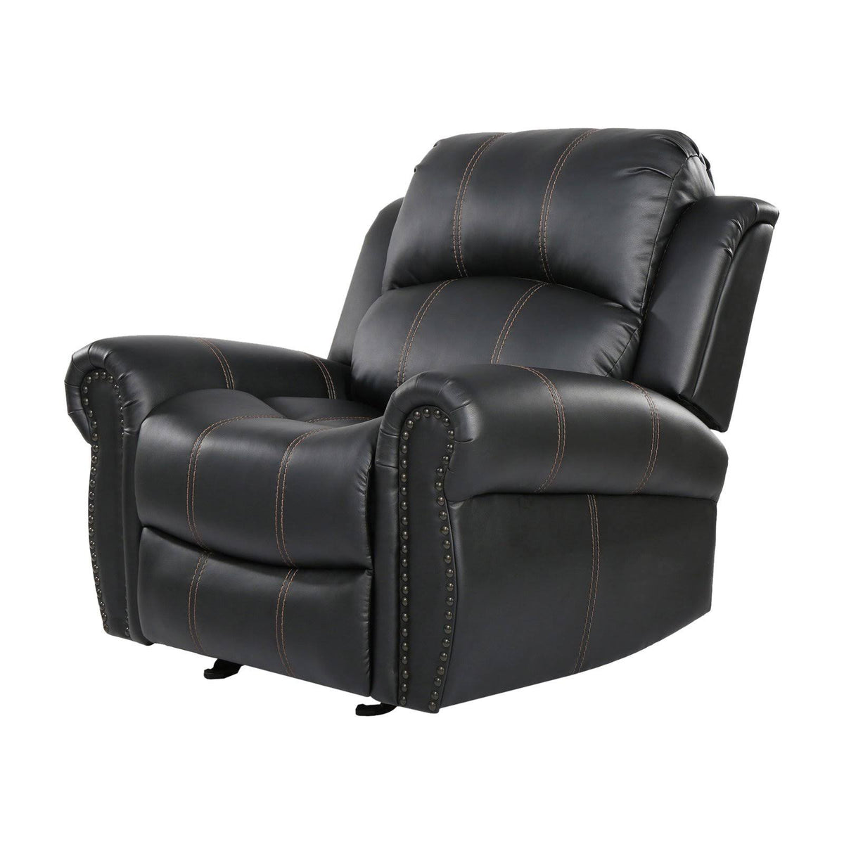 Faux Leather Glider Recliner Club Chair A311