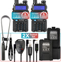 2 Pack 8W Two Way Radio with 3800mAh and 2800mAh Batteries D746400