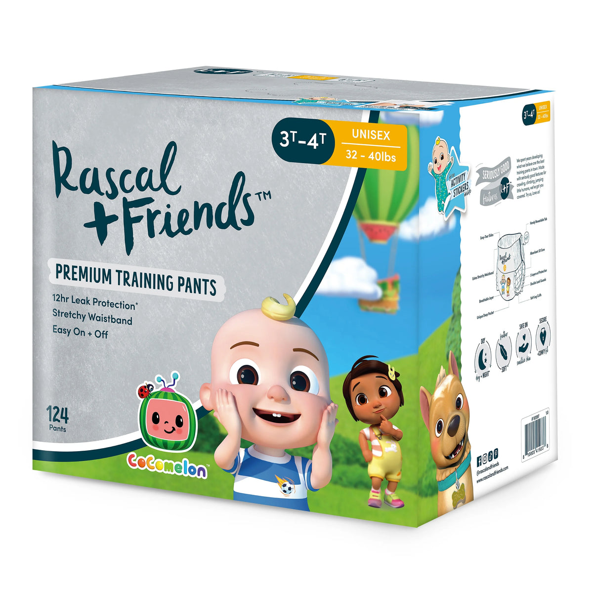 Training Pants, Size 3T-4T 124 Count N2358