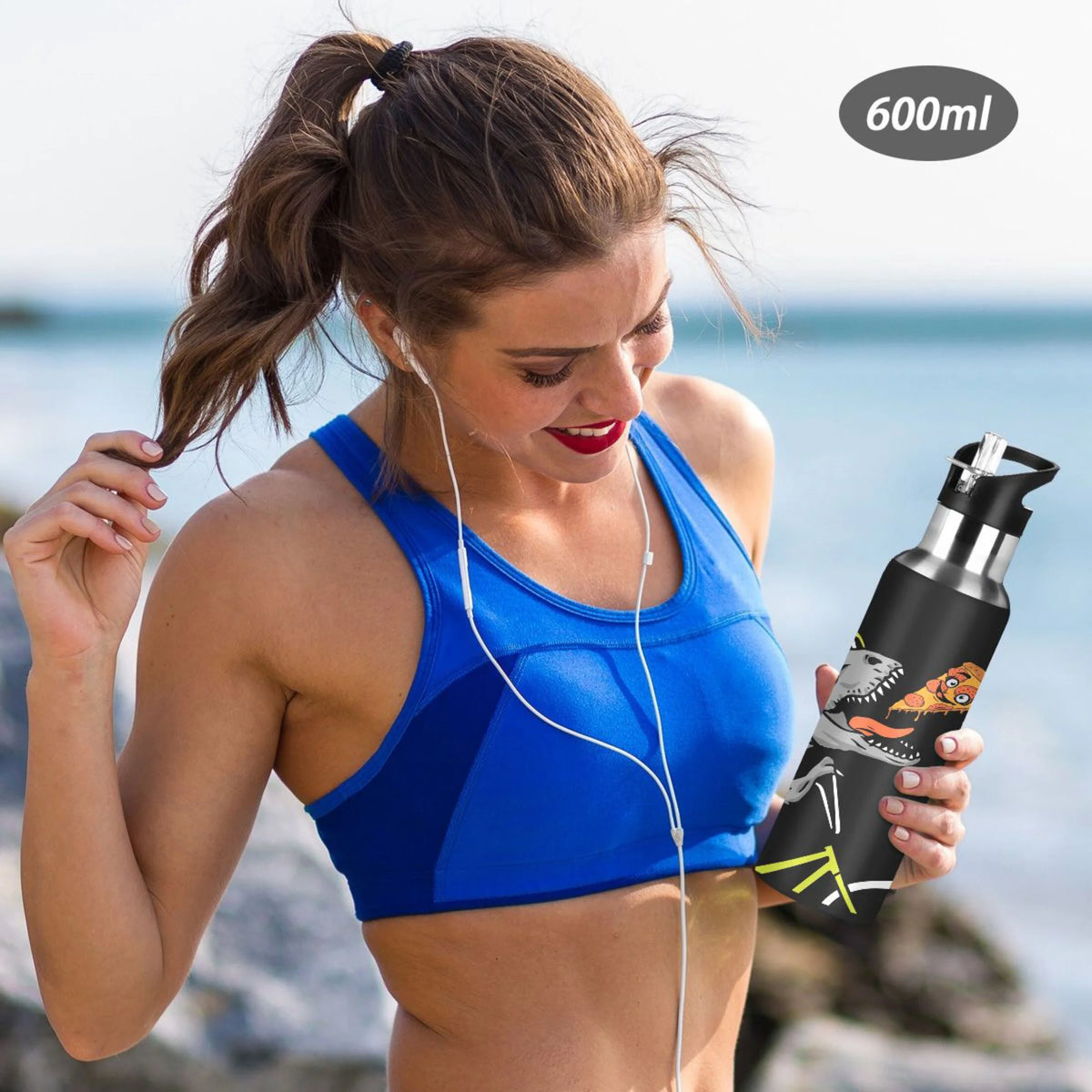 Stainless Steel Insulated Water Bottle with Straw Lid H549
