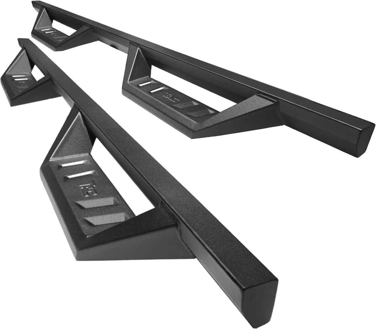 Black 4” Drop Side Steps Nerf Bars for Truck Pickup (2pcs) L5660