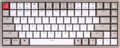 75% Layout 84-Key Hot-swappable Bluetooth Wireless/USB Wired Mechanical Keyboard with Double-Shot Retro Keycaps O387
