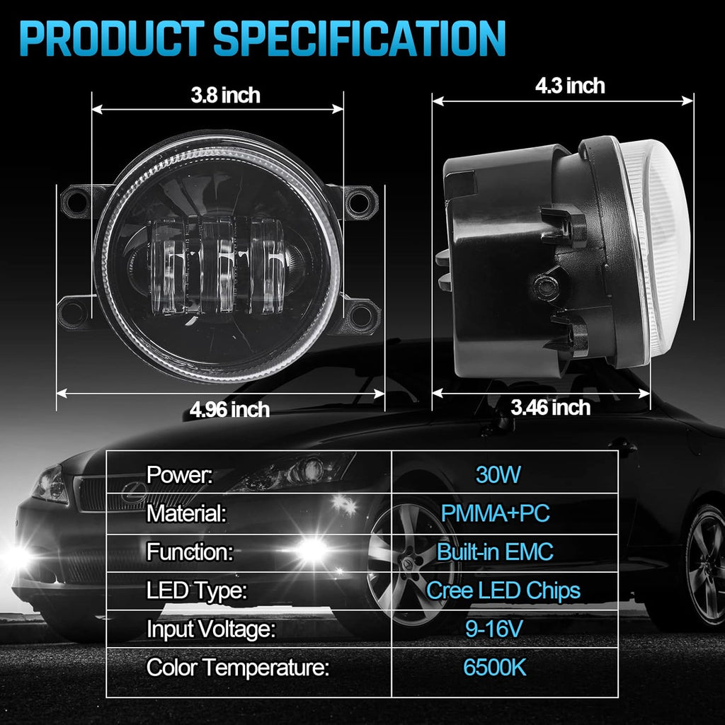 LED Fog Light, 1 Pair F147041