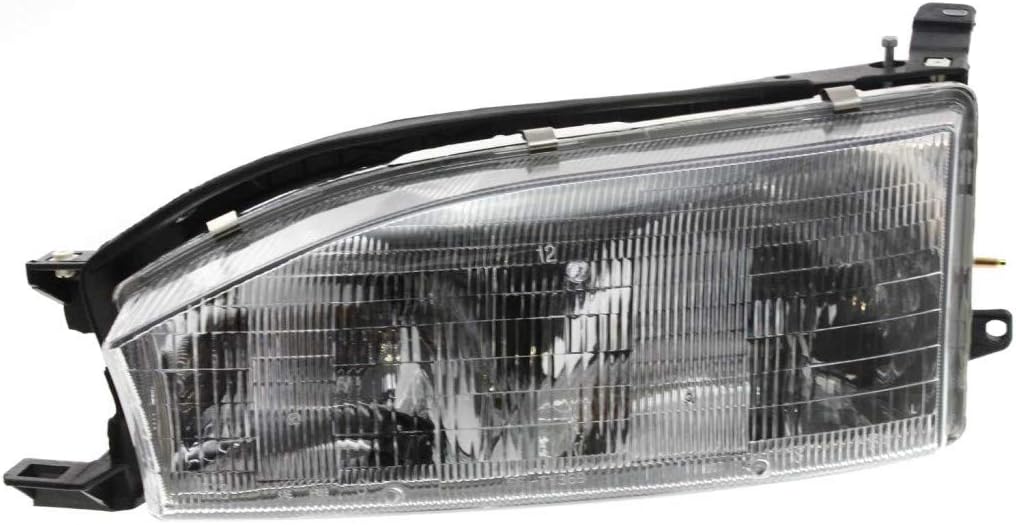 Driver Side Halogen Headlight for Toyota Camry 1992 1993 1994 Pack of 2 Z764296