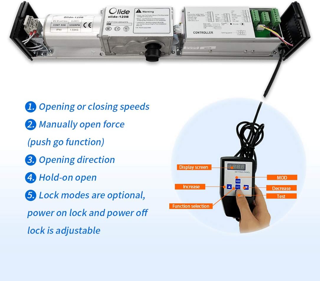 Pair with 2 Slim Wireless Stainless Steel Push Plate Switches V890