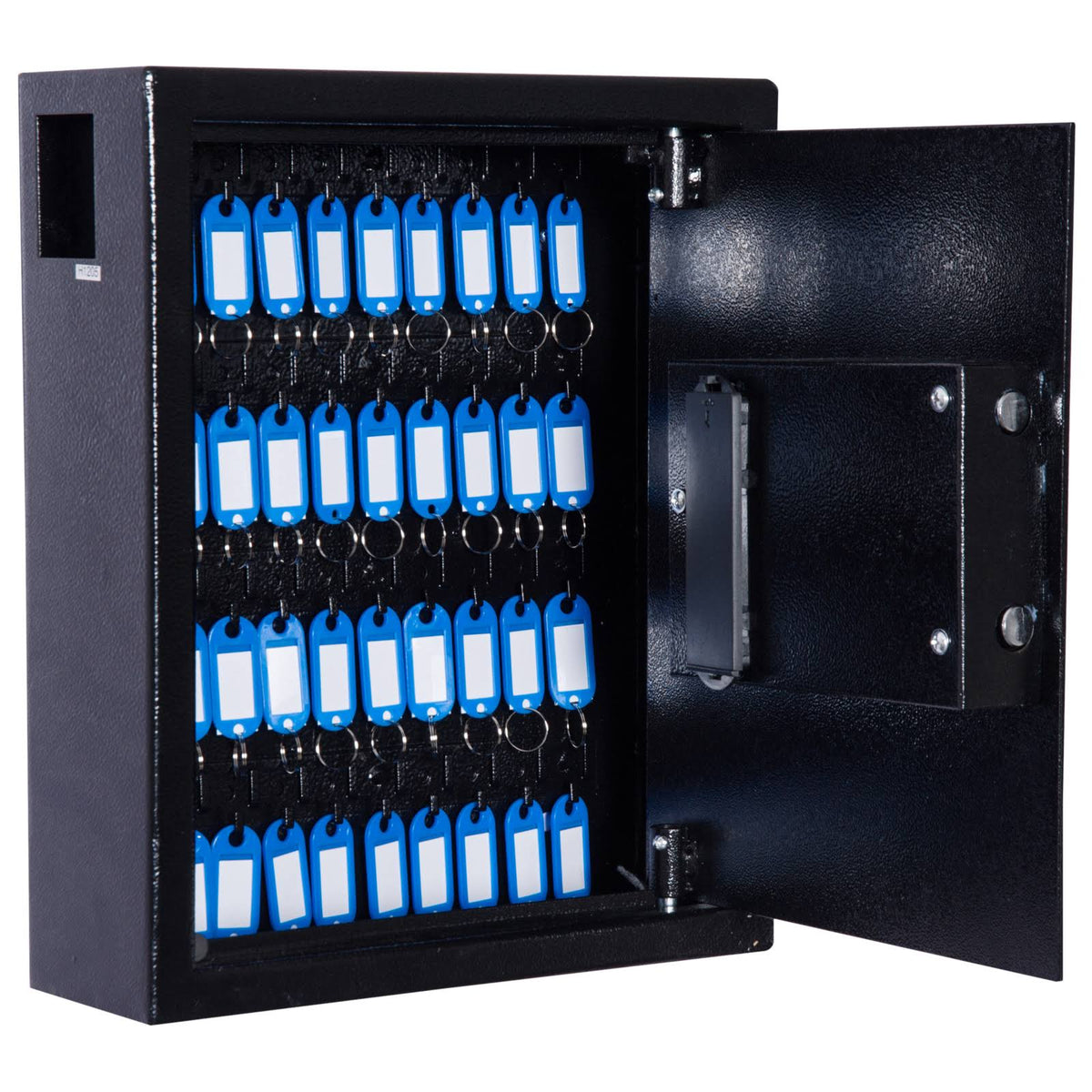 Black Steel Wall Mount Lockable Key Organizer Storage Cabinet V62725