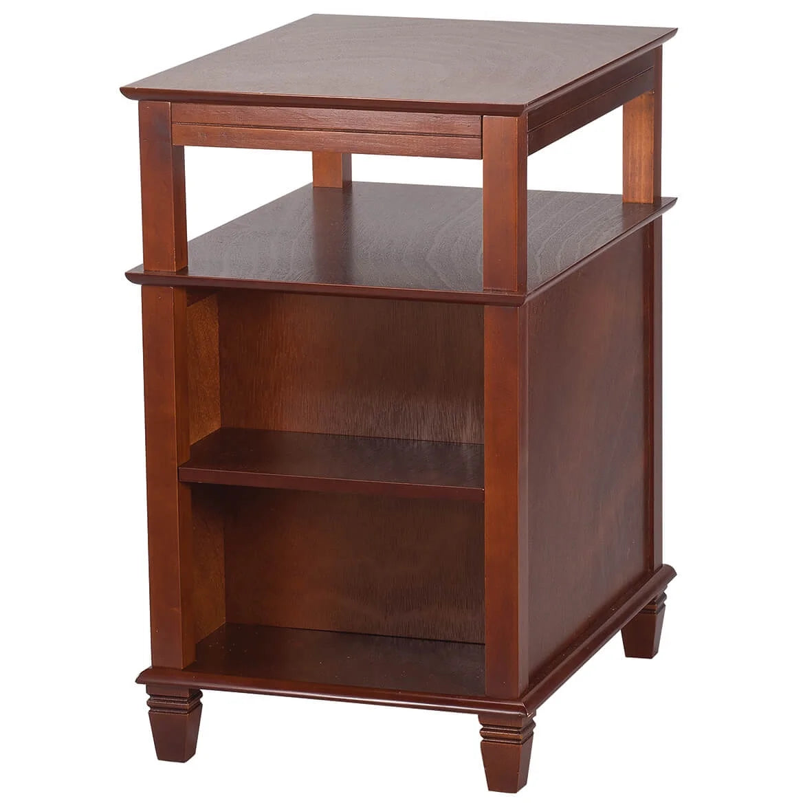 Mahogany Recliner Table with Slide-Out Shelf I951493