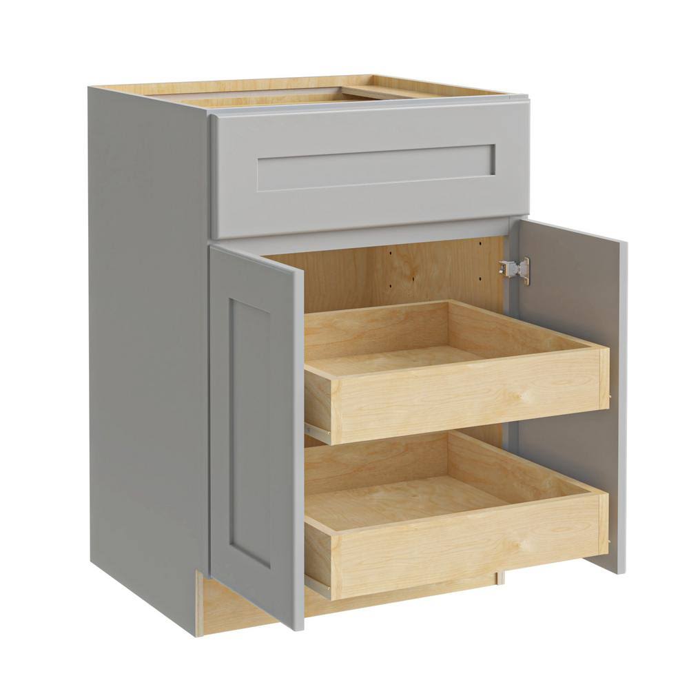 Plywood Shaker Base Kitchen Cabinet 2 Rollouts Soft Close X864