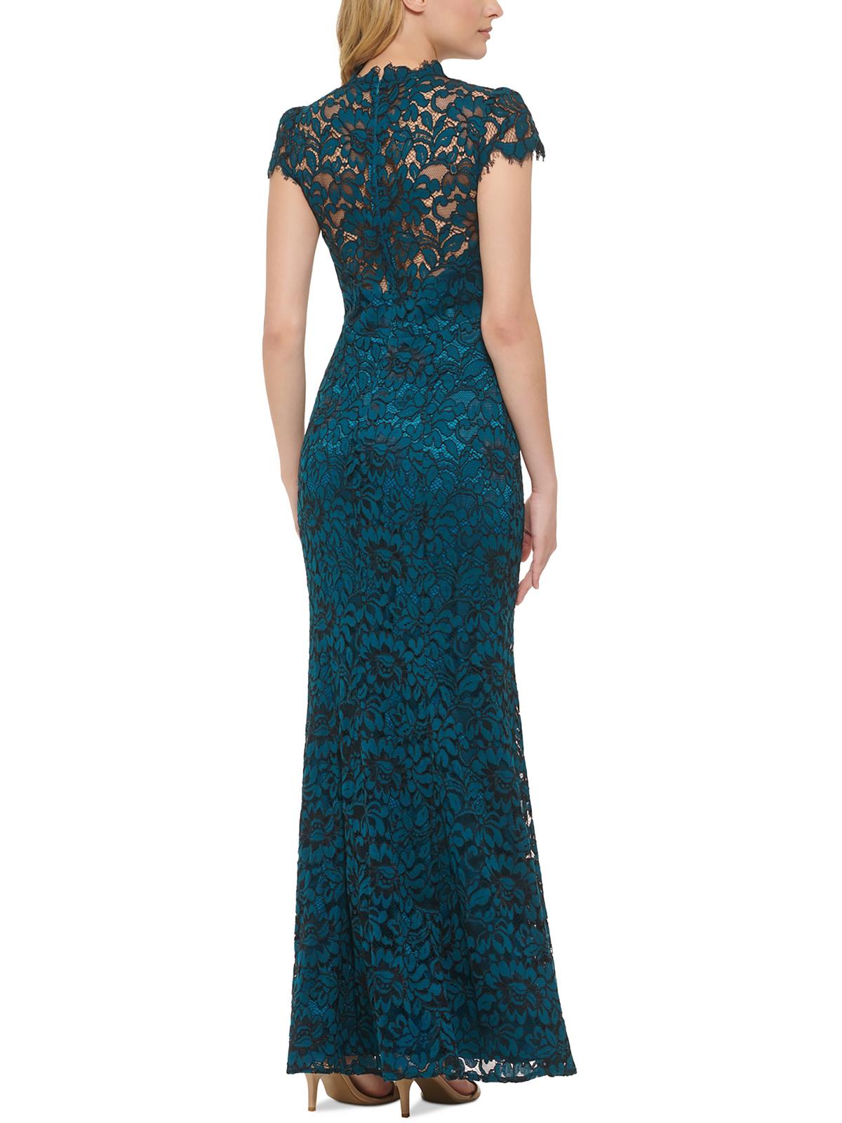 Lace V-Neck Evening Dress X668