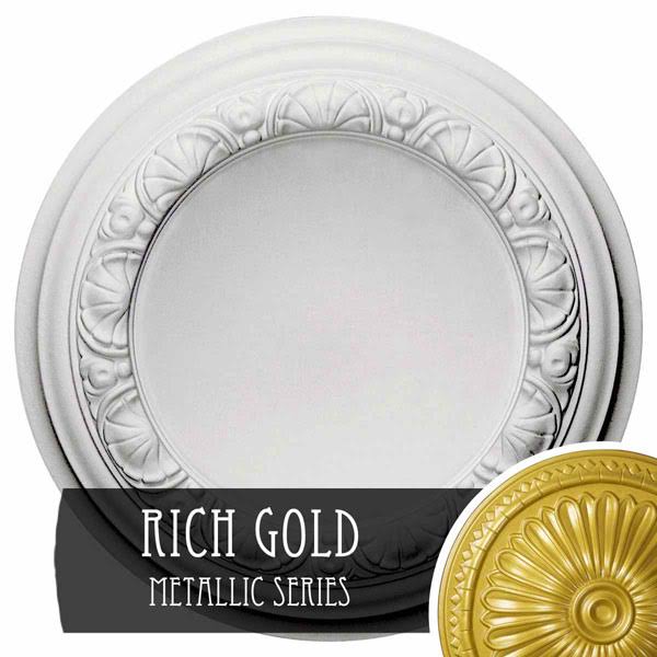 Carlsbad Ceiling Medallion, Hand-Painted Rich Gold Z92448