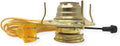 Electric Burner Conversion Kit with Brass Plate Burner and Gold Cord, Oil Lamp Parts (2) I72803