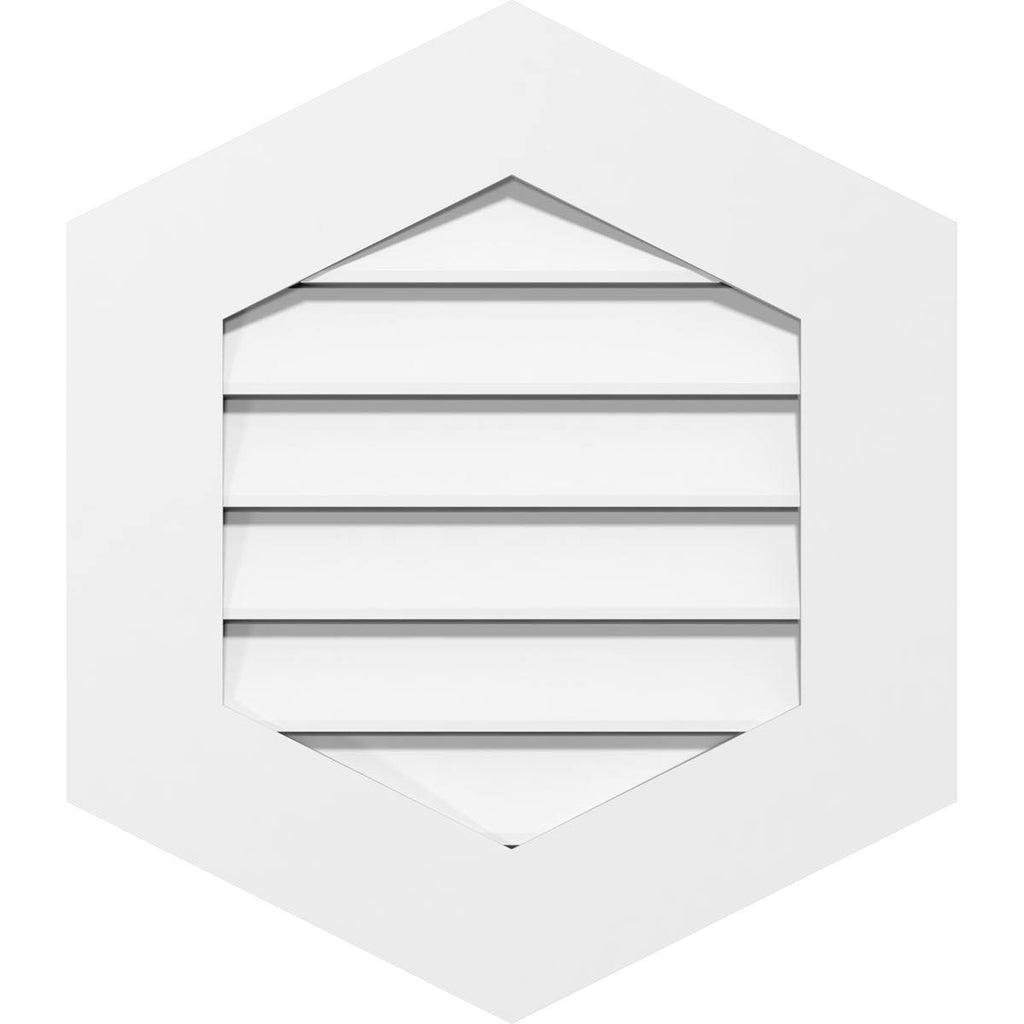 20x22W x 24x22H PVC Gable Vent C631