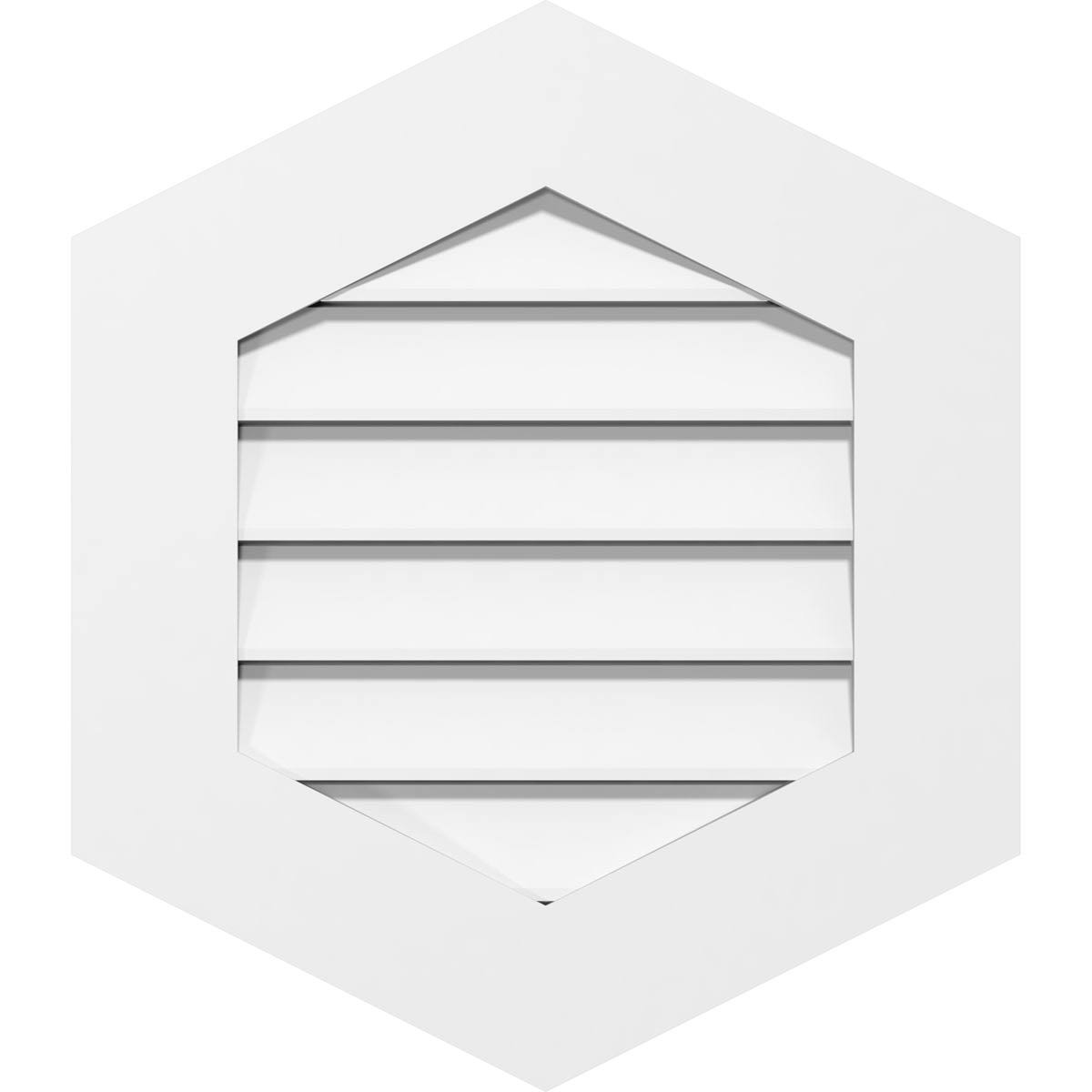 20x22W x 24x22H PVC Gable Vent C631