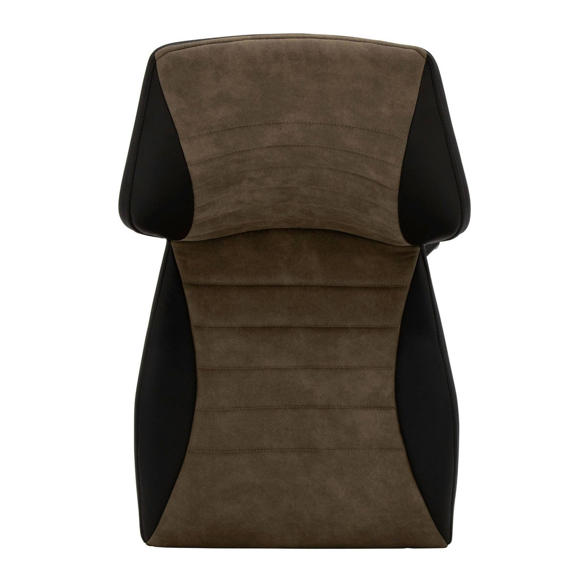 Black Brown Swivel Accent Chair with Metal Base L579497