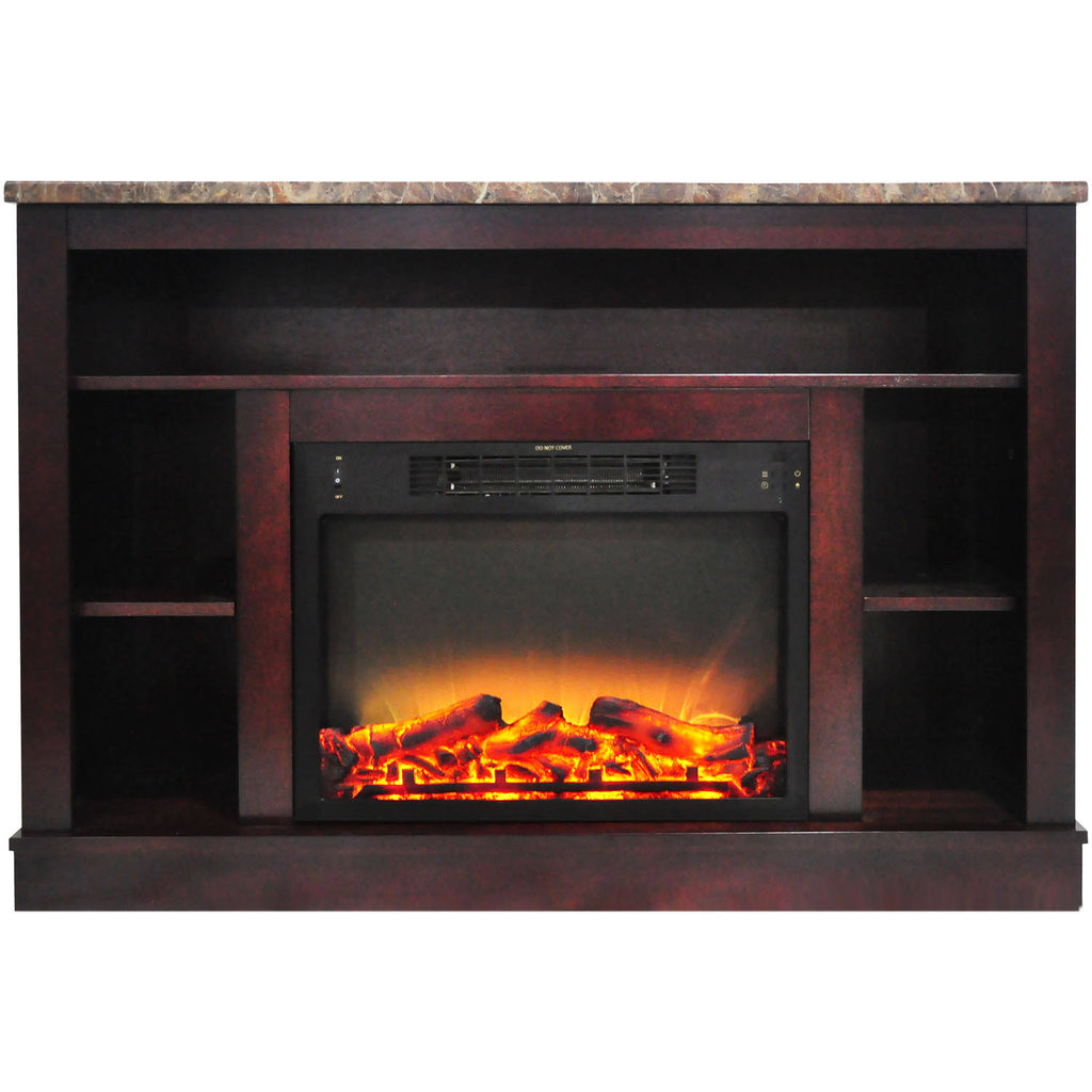 Mahogany Mantel Electric Fireplace R699513