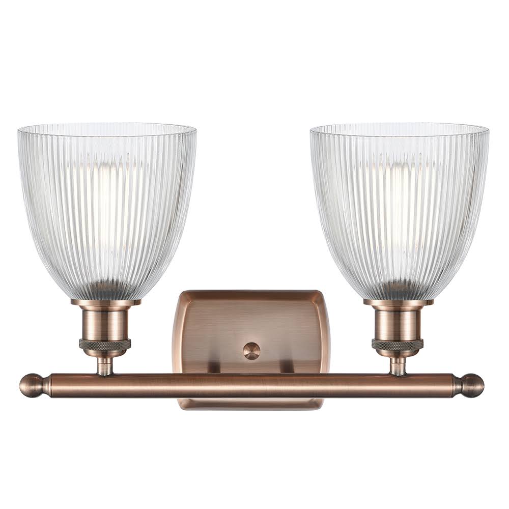 Polished Nickel 2 Light Bath Vanity Light C591415