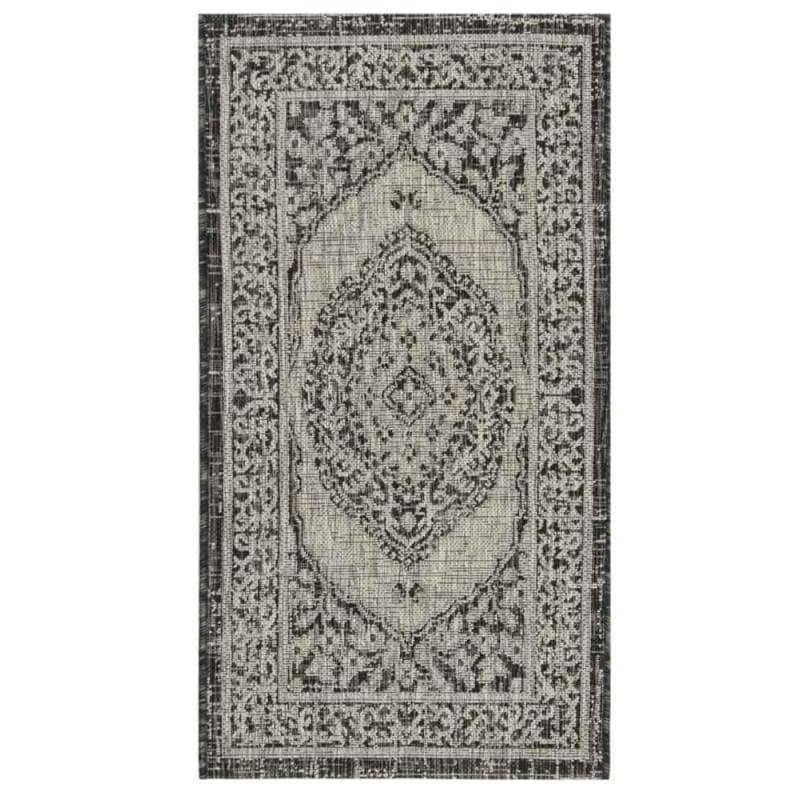 Light Beige Light Brown Courtyard Rug W768