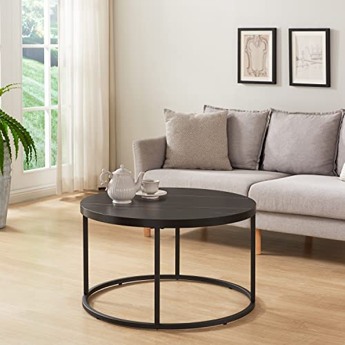 Natural Oak Round Coffee Table 31.5" L63928